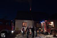 Pożar sadz w kominie - Zamieście